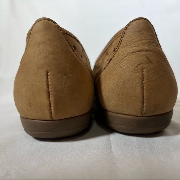 Gabor Hovercraft Ruffle Nubuck Leather Perforated Shoes Ballet Flat Size 7.5 UK - Picture 11 of 14